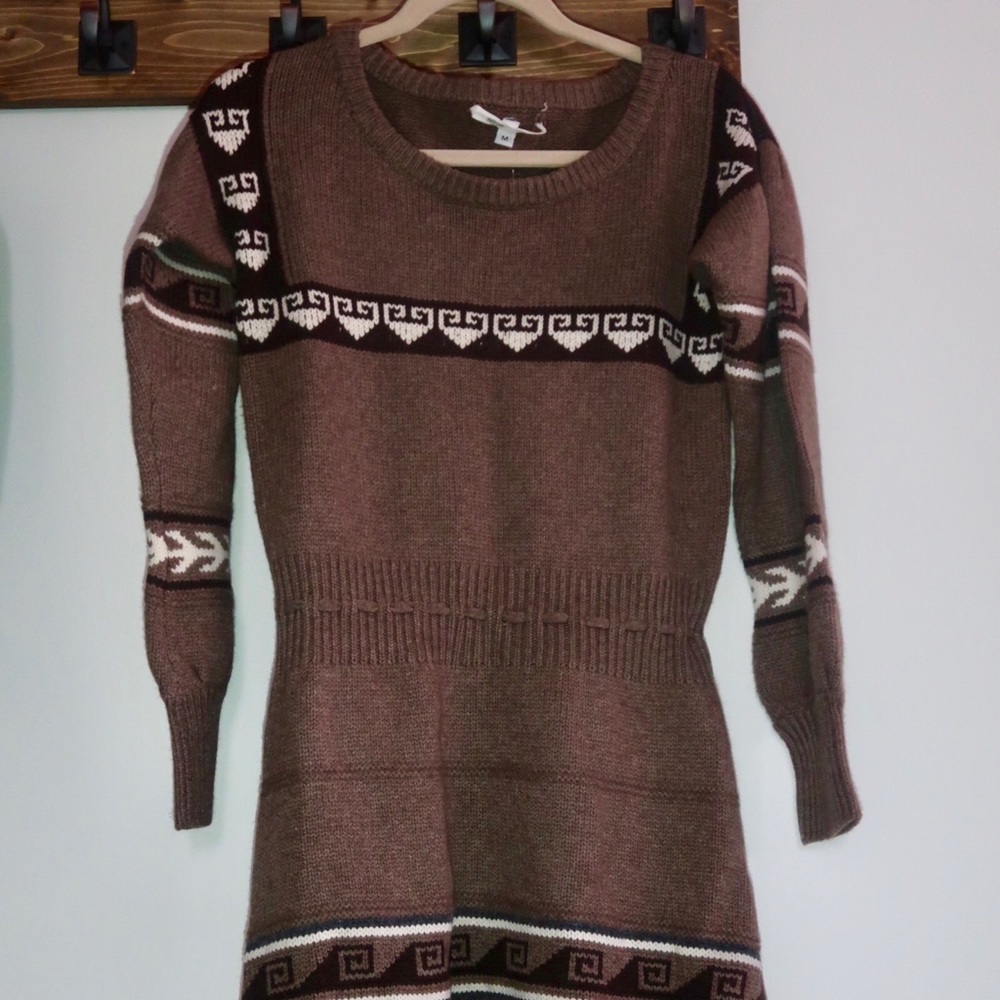 Alice & Olivia fringe sweater dress